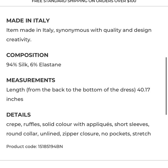 Dolce & Gabbana silk ruffles midi dress - Picture 14 of 14